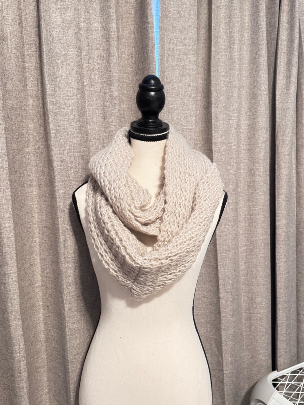 Free State Cream Knit Infinity Scarf
